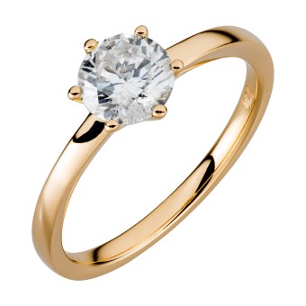 Orolino Ring 750/- Gelbgold 1 Brill. 1,0 ct. 054 (17,2)