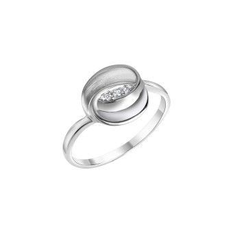 Ring 925-Sterling Silber rhodiniert 052 (16,6)