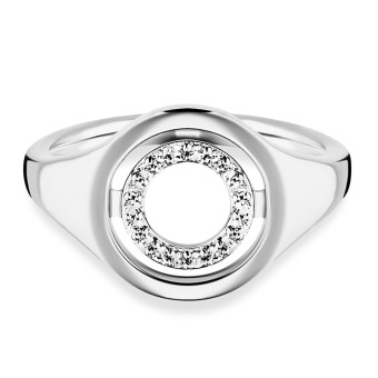 Ring 925/- Sterling Silber rhodiniert Topas 050 (15,9)