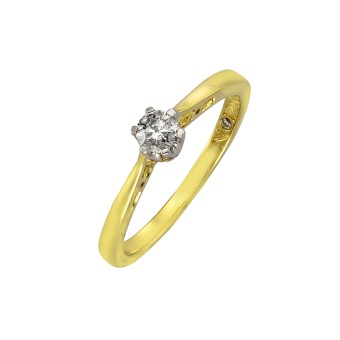 Diamonds by Ellen K. Ring Gold 585 zweifarbig mit Diamant 0,25ct. 016 (50,5)