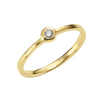 Orolino Ring Gold 750 mit Brillant 0,05ct. 052 (16,6)