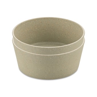 Koziol Schale 890 ml 2er-Set CONNECT BOWL Sand