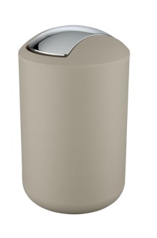 Wenko Schwingdeckeleimer Mod. Brasil Taupe L, 6,5 Liter 