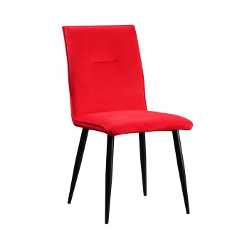 Stuhl Salinas Velvet Rot 1-teilig