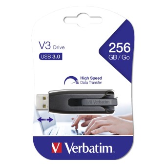 Verbatim USB-Stick Store n Go V3 256GB USB 3.0 grey 49168 