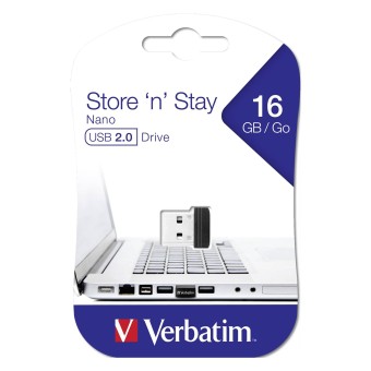 Verbatim USB-Stick Store n Stay Nano 16GB USB 2.0 97464 