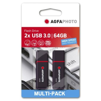 Agfa Photo USB-Stick USB 3.2 Gen 1 64GB black MP2 