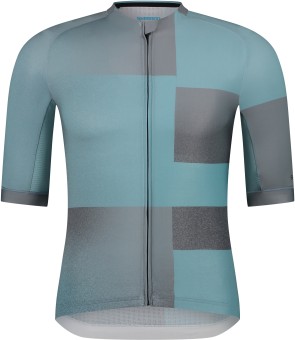 Shimano VELOCE Short Sleeve Jersey, Metallic Turquoise S