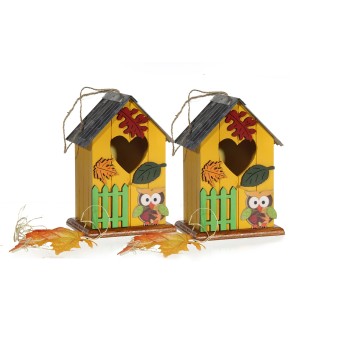 HTI-Living Vogelhaus 2er Set Eule 