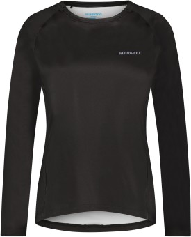 Shimano Woman's SAIKO Long Sleeve warm Printed, black S